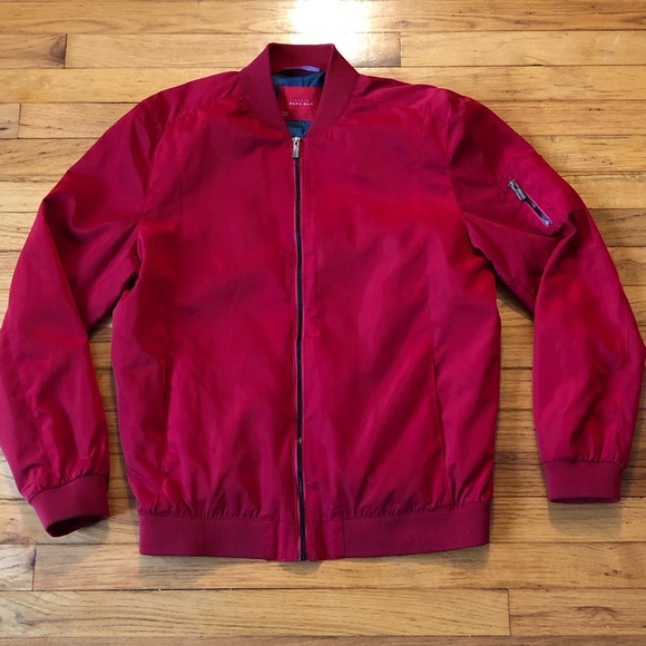 Zara Other - Red Bomber Jacket
